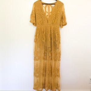 Honey Punch Lace overlay Romper